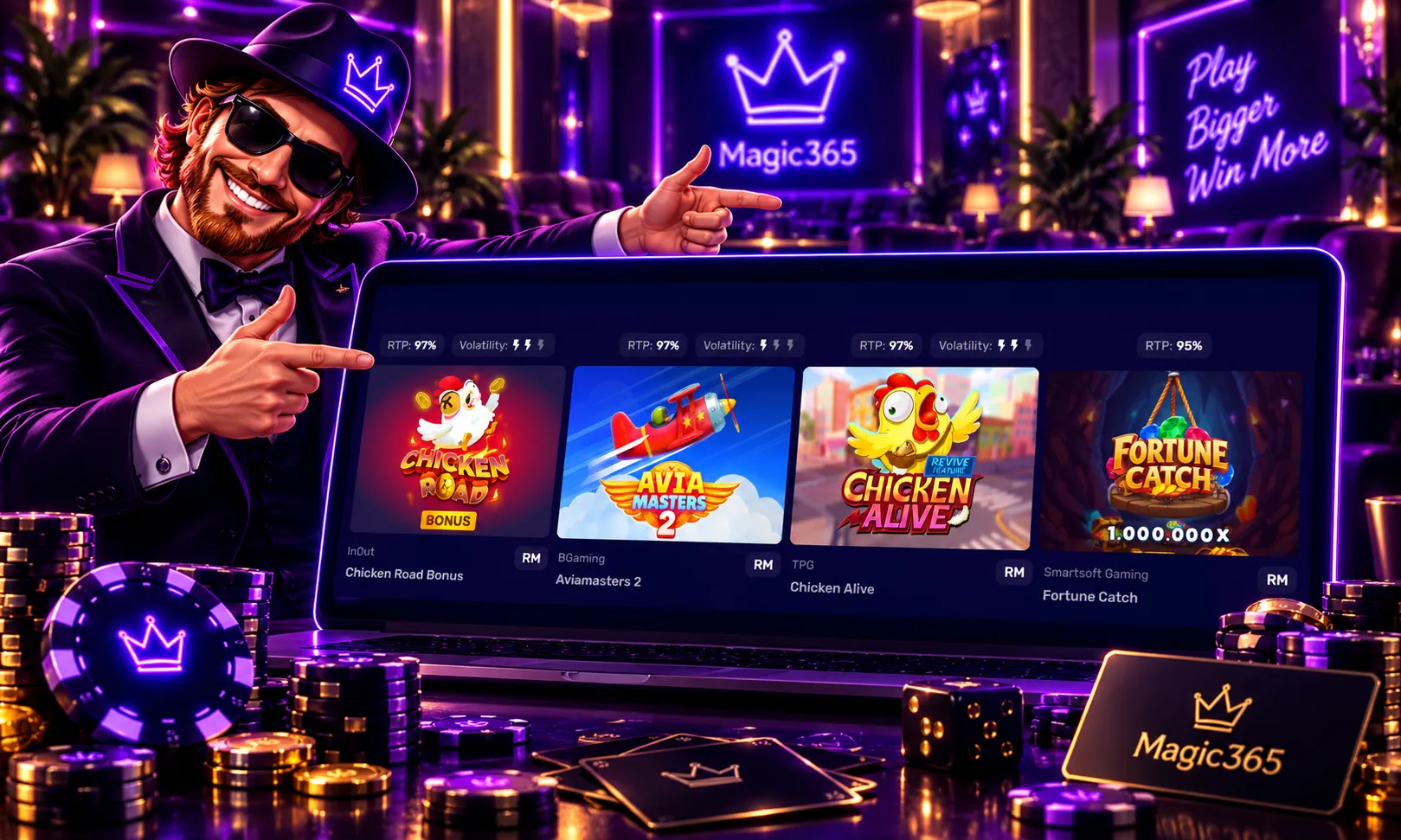Crash Games Magic 365 Casino