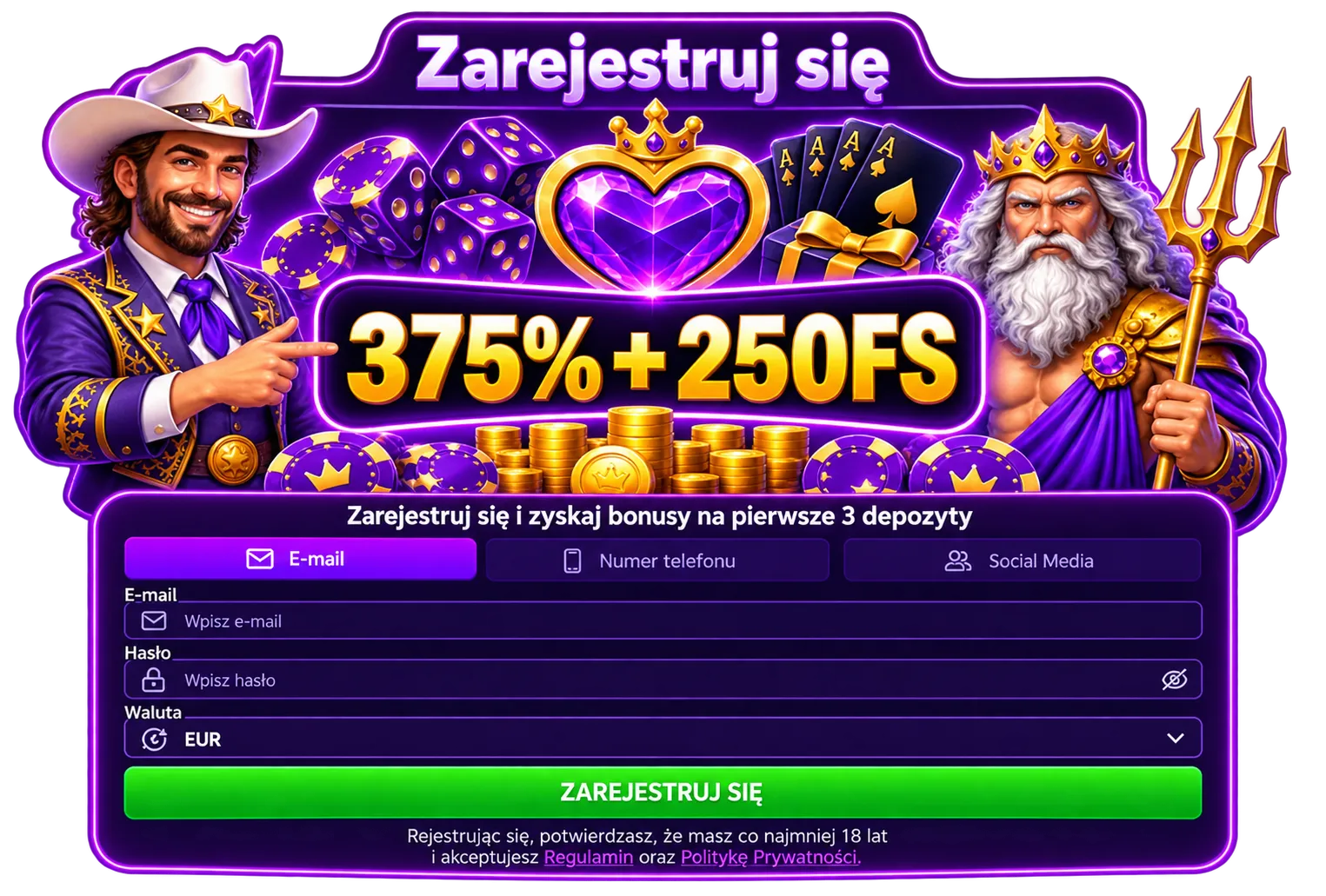 Rejestracja Magic 365 Casino